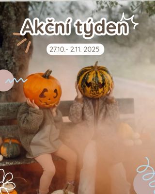 Akční týden je tady! ✨ Od 27.10. do 2.11.2025 jsme si pro vás připravili speciální ceny na vybrané kousky 🛍️. Najdete u...